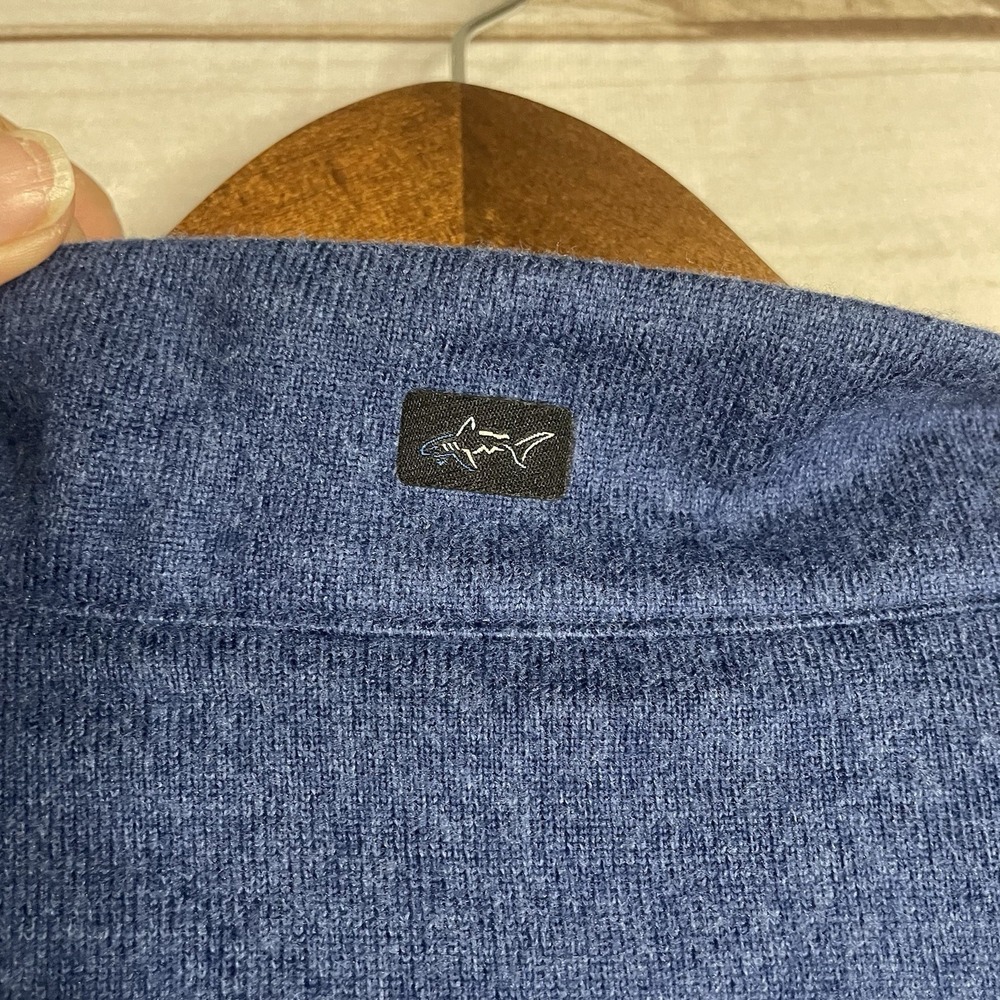 Greg Norman 1/4 zip pullover Sweater Blue Size Medium - Picture 5 of 6